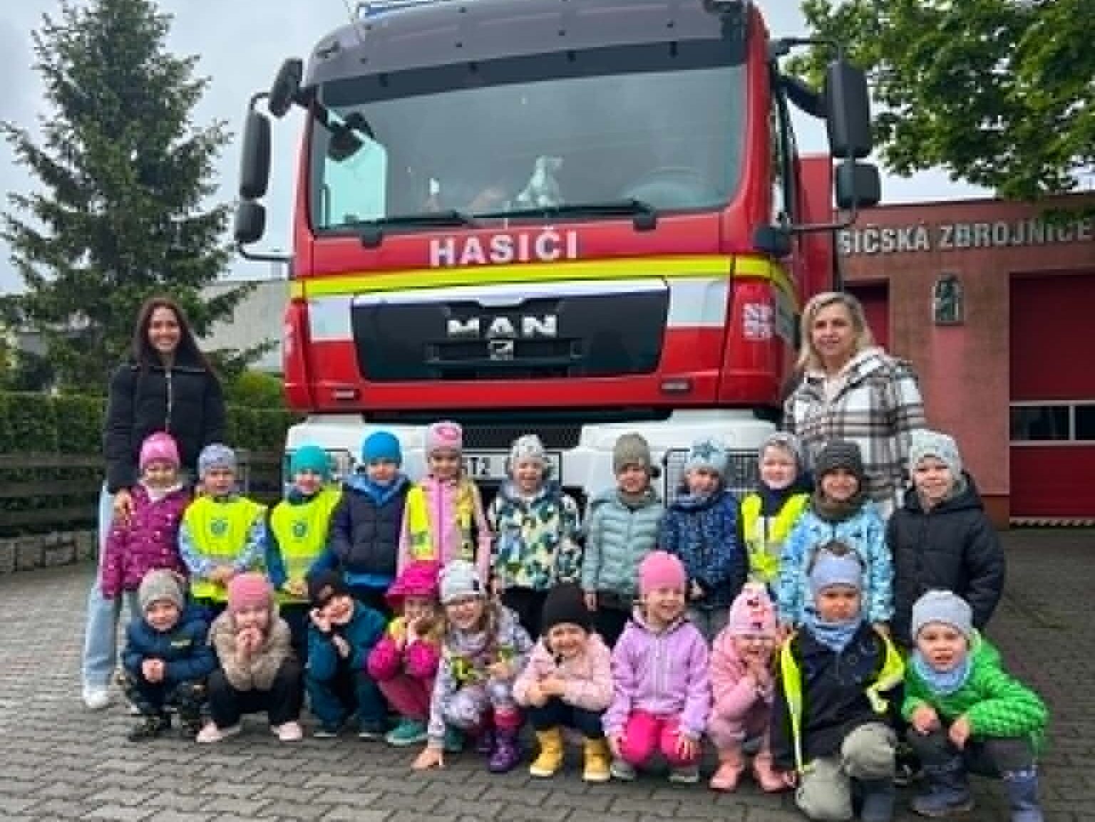 Berušky – prohlídka hasičského vozu